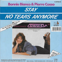 Bonnie Bianco & Pierre Cosso : Stay / No Tears Anymore (7", Single)