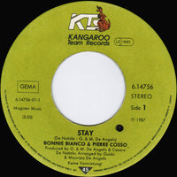 Bonnie Bianco & Pierre Cosso : Stay / No Tears Anymore (7", Single)