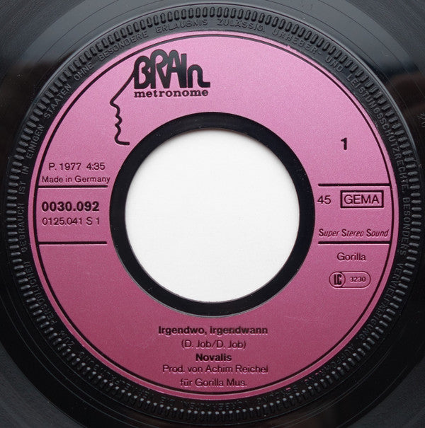 Novalis (3) : Irgendwo, Irgendwann (7", Single)