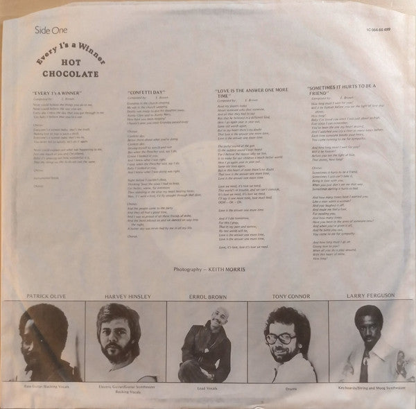 Hot Chocolate : Every 1's A Winner (LP, Album)