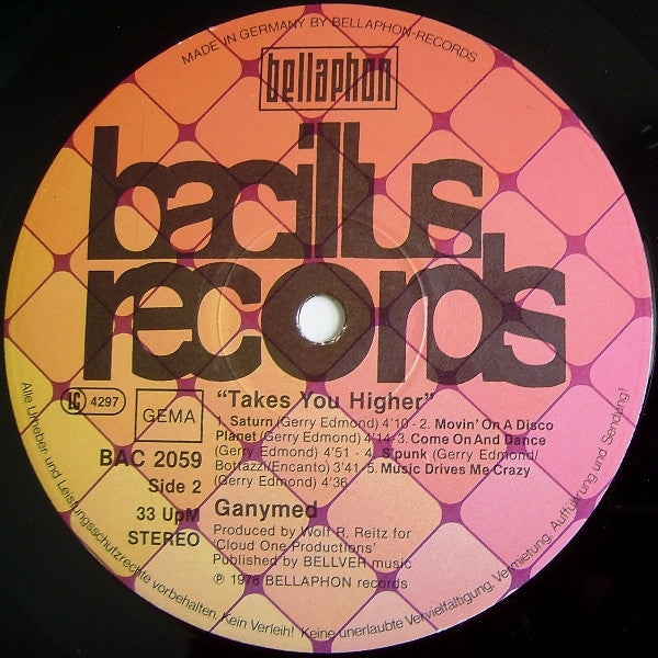 Ganymed : Takes You Higher (LP, Album)