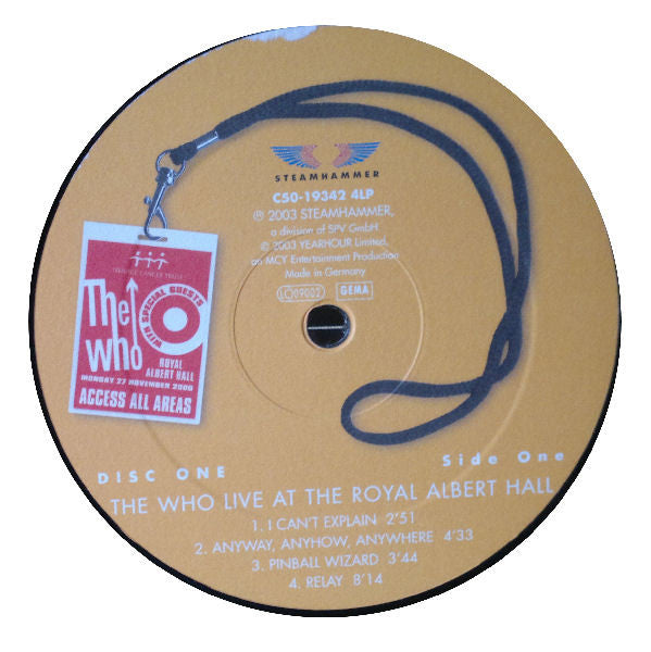 The Who : Live At The Royal Albert Hall (4xLP, Album)