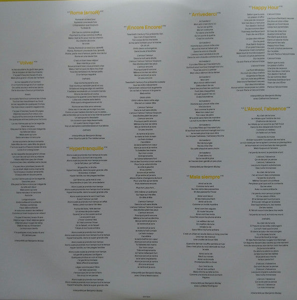 Benjamin Biolay : Volver (2xLP, Album)