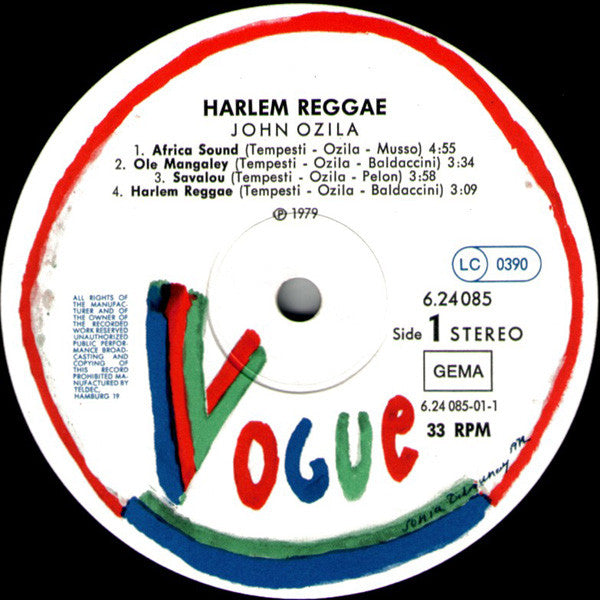 John Ozila : Harlem Reggae (LP, Album)