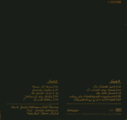 Gänsehaut : Schmetterlinge Gibt's Nicht Mehr (LP, Album)