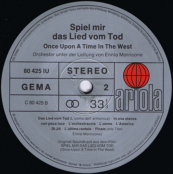 Orchester Ennio Morricone* : Spiel Mir Das Lied Vom Tod (LP, Album, RE)