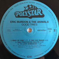 Eric Burdon & The Animals : Good Times (The Best Of Eric Burdon & The Animals) (2xLP, Comp)