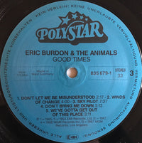 Eric Burdon & The Animals : Good Times (The Best Of Eric Burdon & The Animals) (2xLP, Comp)