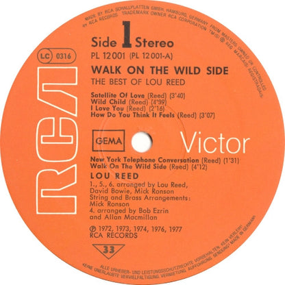 Lou Reed : Walk On The Wild Side - The Best Of Lou Reed (LP, Comp)