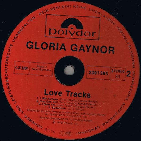 Gloria Gaynor : Love Tracks (LP, Album)