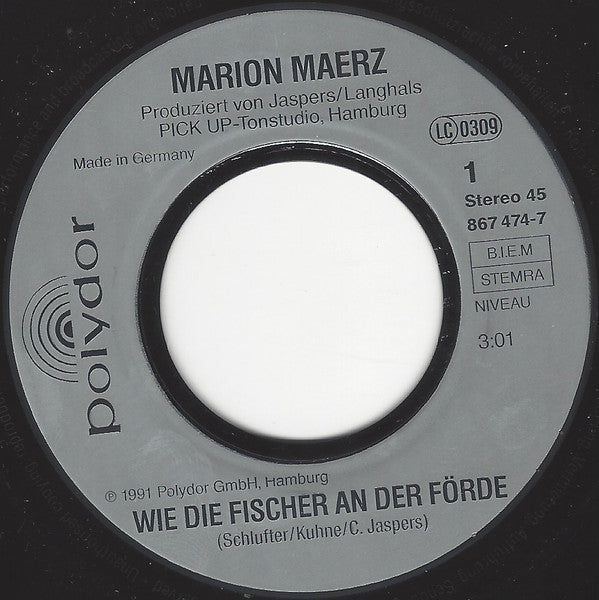 Marion Maerz : Wie Die Fischer An Der Förde (7", Single)