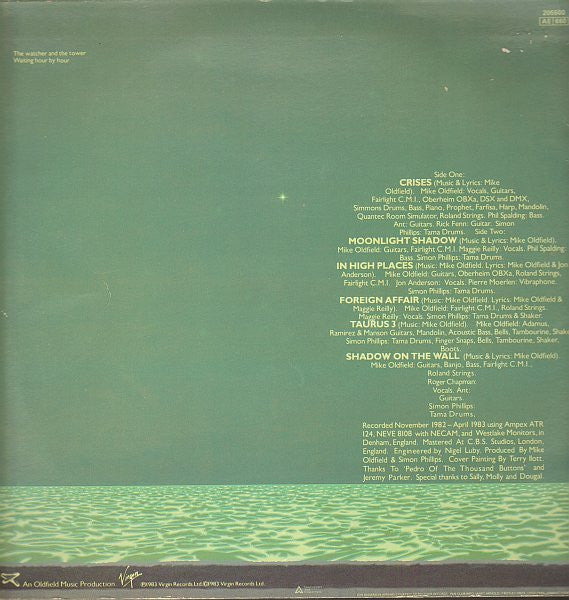 Mike Oldfield : Crises (LP, Album, Dis)