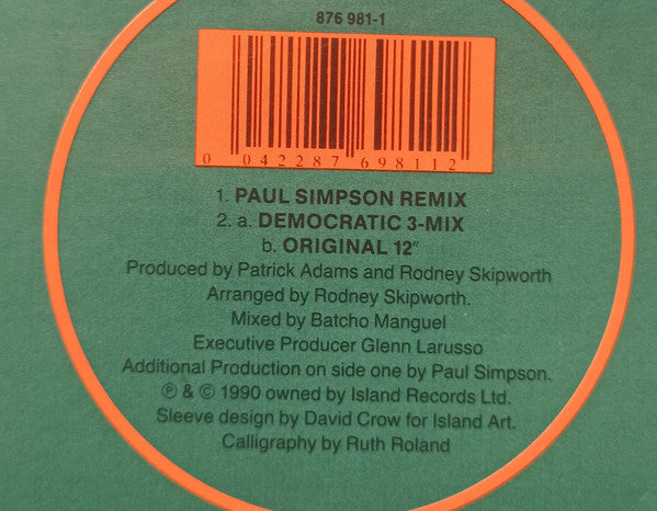 Skipworth & Turner : Thinking About Your Love (Remix) (12", Col)