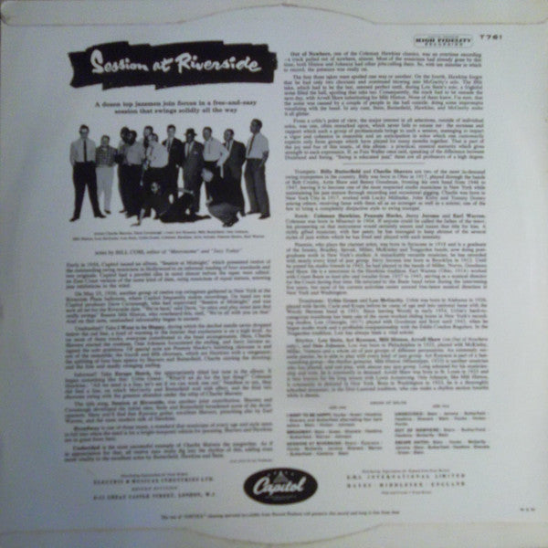 Various : Session At Riverside (LP, Album, Mono)