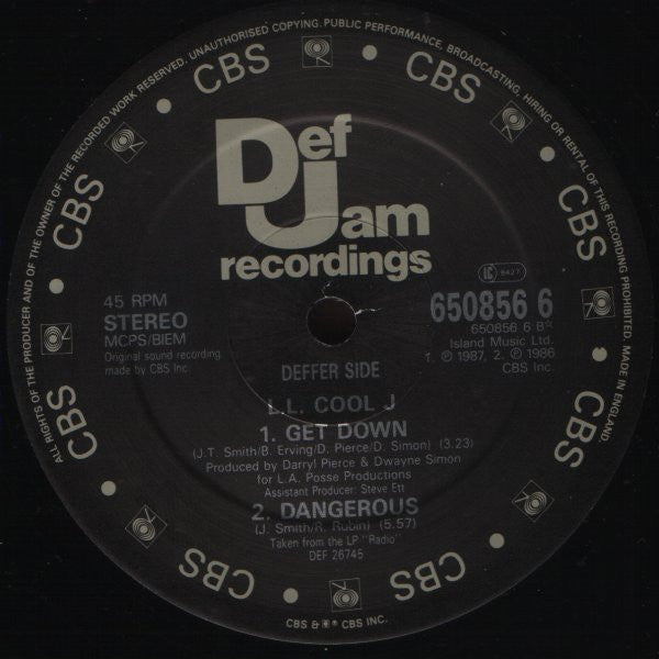 L.L. Cool J* : I'm Bad (12", Pic)