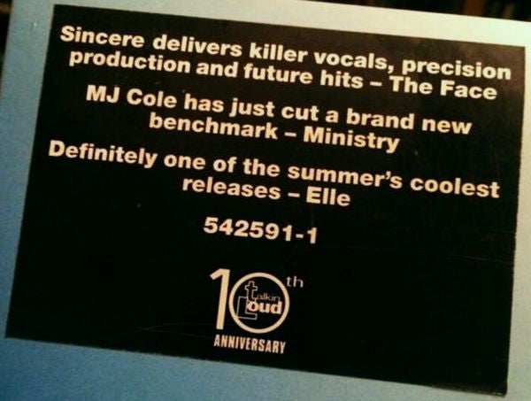 MJ Cole : Sincere (4x12", Album)
