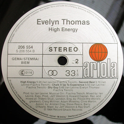 Evelyn Thomas : High Energy (LP, Album)