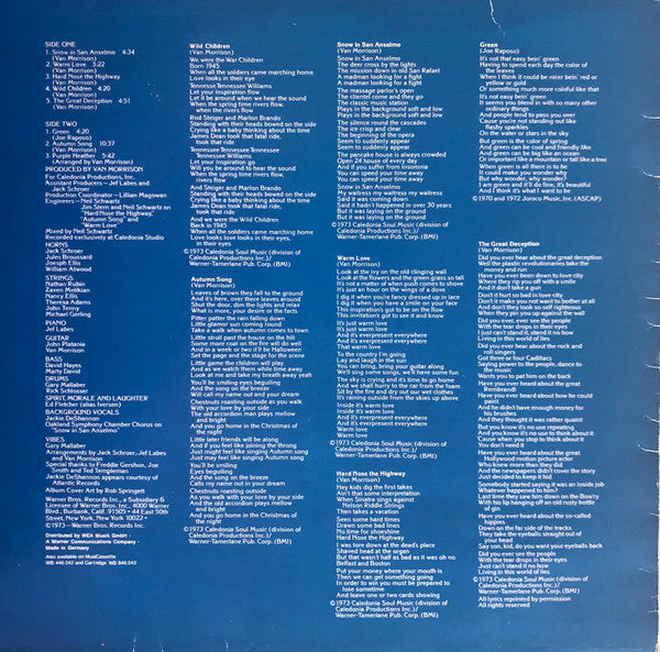 Van Morrison : Hard Nose The Highway (LP, Album, Gat)
