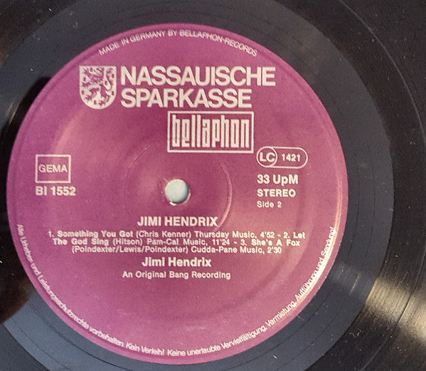 Jimi Hendrix : Jimi Hendrix (LP, S/Edition)