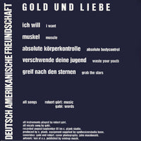 Deutsch Amerikanische Freundschaft : Gold Und Liebe (LP, Album, RE)