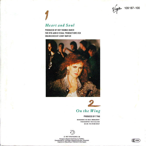 T'Pau : Heart And Soul (7", Single)