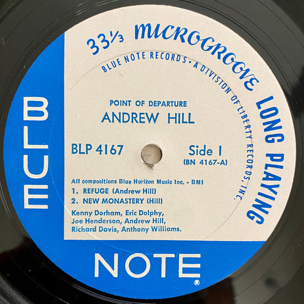 Andrew Hill : Point Of Departure (LP, Album, Mono, RE, RP)