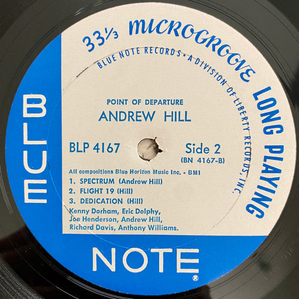 Andrew Hill : Point Of Departure (LP, Album, Mono, RE, RP)