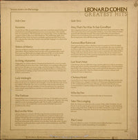 Leonard Cohen : Greatest Hits (LP, Comp)