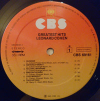Leonard Cohen : Greatest Hits (LP, Comp)