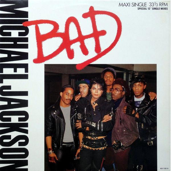 Michael Jackson : Bad (12", Maxi)