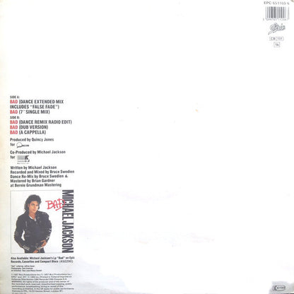 Michael Jackson : Bad (12", Maxi)