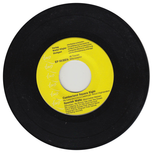 Cecil Sharp House Folk Dance Band : English Folk Dances (La Russe / Cumberland Square Eight / Spanish Waltz) (7", EP)
