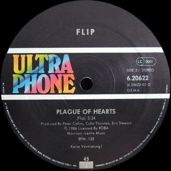 Flip (17) : Plague Of Hearts (12", Maxi)
