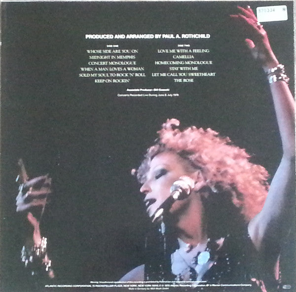 Bette Midler : The Rose - The Original Soundtrack Recording (LP, Album, RE)