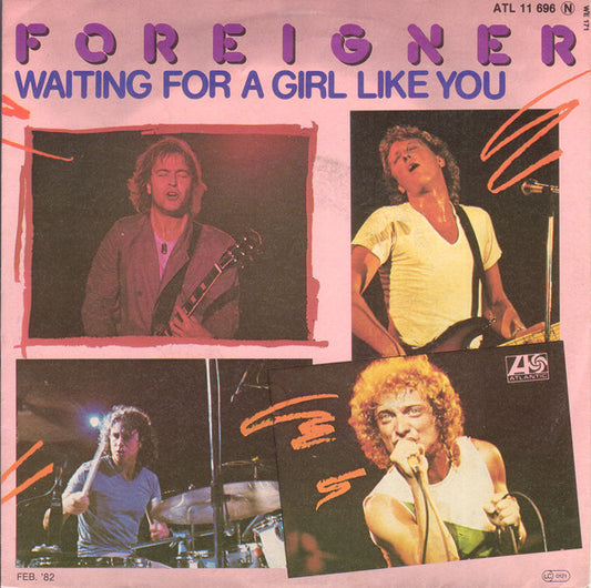 Foreigner : Waiting For A Girl Like You (7", Single)