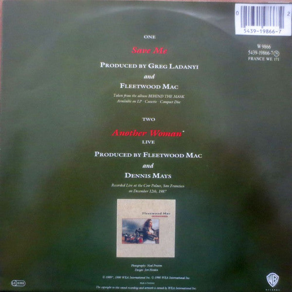 Fleetwood Mac : Save Me (7", Single, Lar)