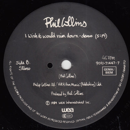 Phil Collins : Something Happened On The Way To Heaven (7", Single, Sol)