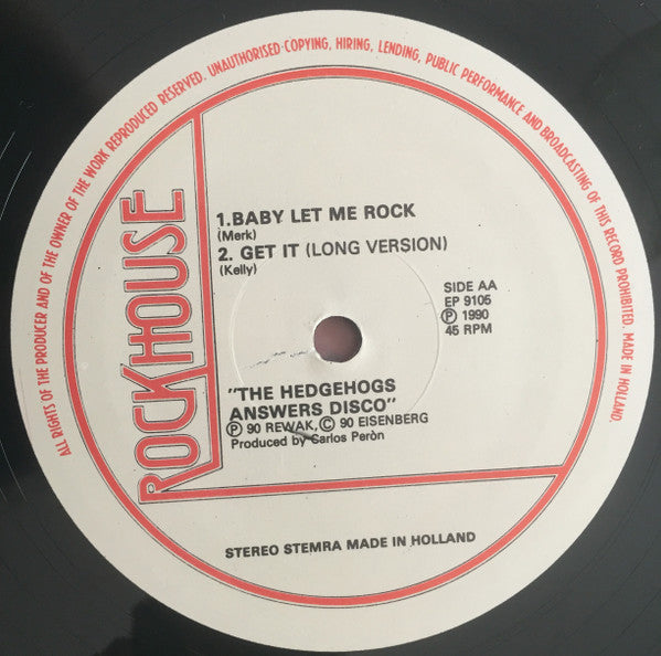 The Hedgehogs : Answers Disco (12", EP)