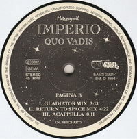 Imperio : Quo Vadis (12")