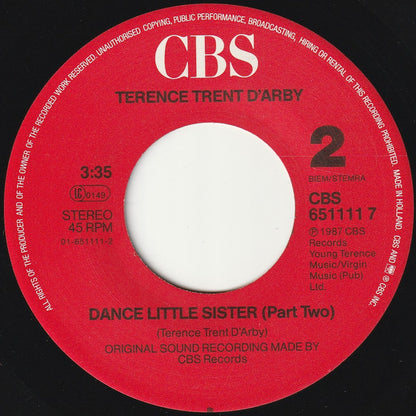Terence Trent D'Arby : Dance Little Sister (7", Single)