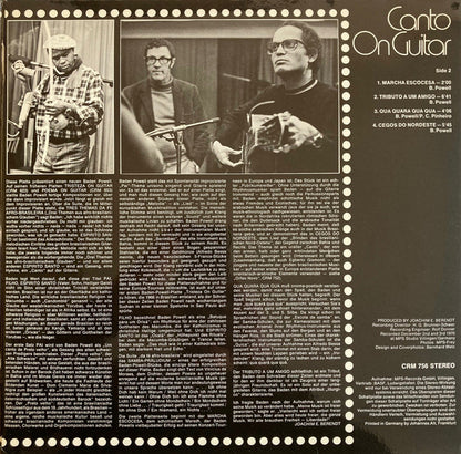 Baden Powell : Canto On Guitar (LP, Album, Gat)