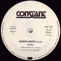 Nora* : Questa Notte (12", Maxi)
