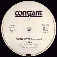 Nora* : Questa Notte (12", Maxi)