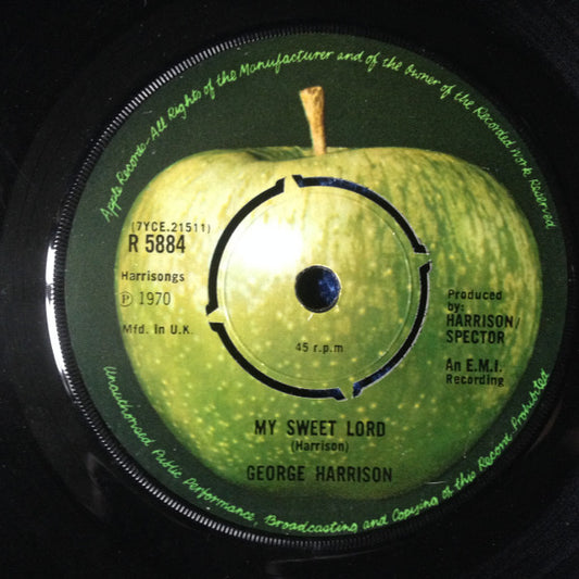 George Harrison : My Sweet Lord (7", Single)