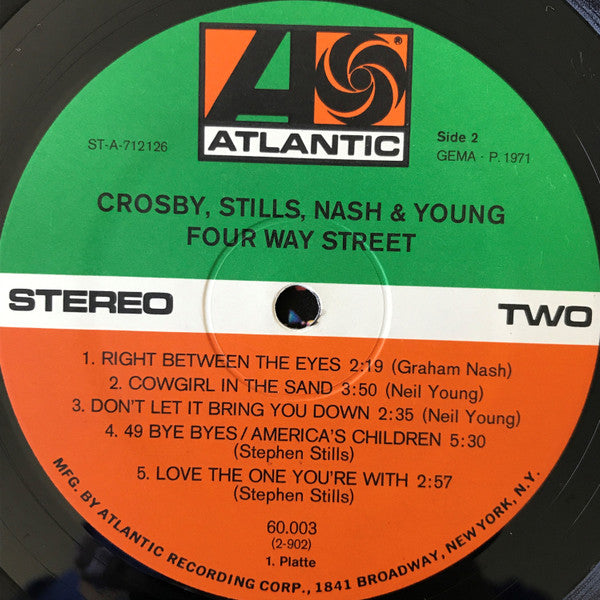 Crosby, Stills, Nash & Young : 4 Way Street (2xLP, Album)