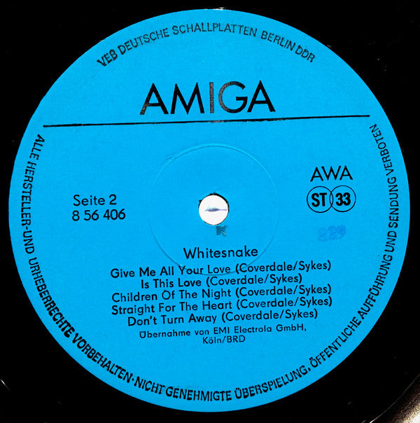 Whitesnake : Whitesnake (LP, Album)
