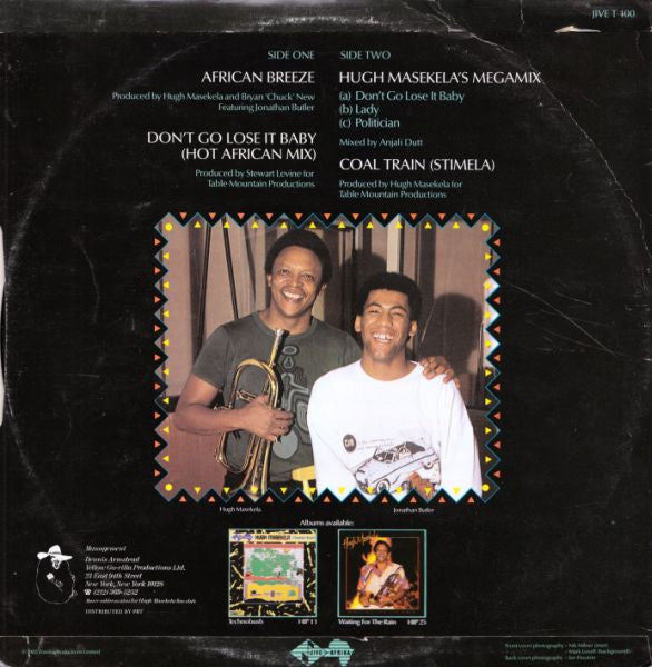 Hugh Masekela Featuring Jonathan Butler : African Breeze (12", EP)