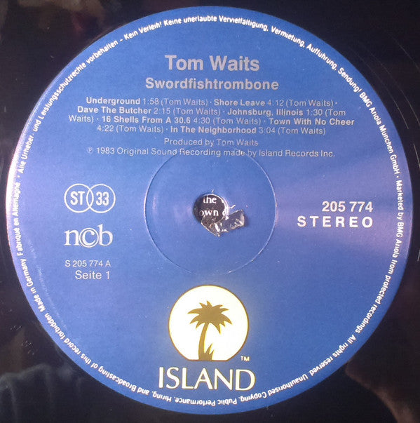 Tom Waits : Swordfishtrombones (LP, Album, RP)