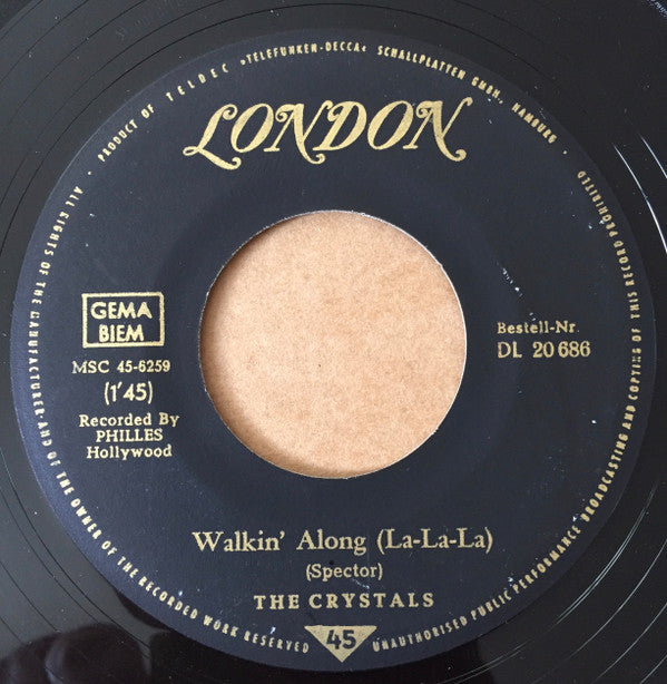 The Crystals : He's Sure The Boy I Love (7", Single)