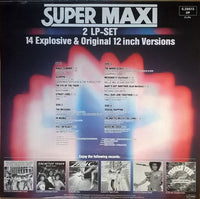 Various : Super Maxi (Funk, Rap & Disco Remixes) (2xLP, Comp, Red)